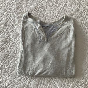 Grey Eddie Bauer Henley szM